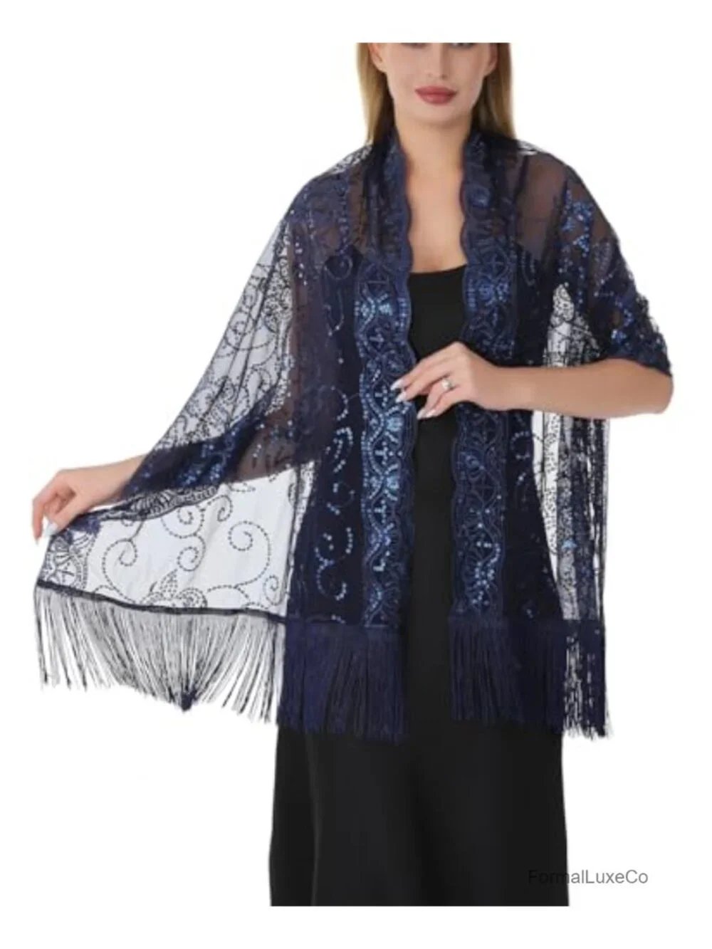 Sheer Chiffon Shawl Wraps for Evening Dresses